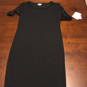 Black knee length dress